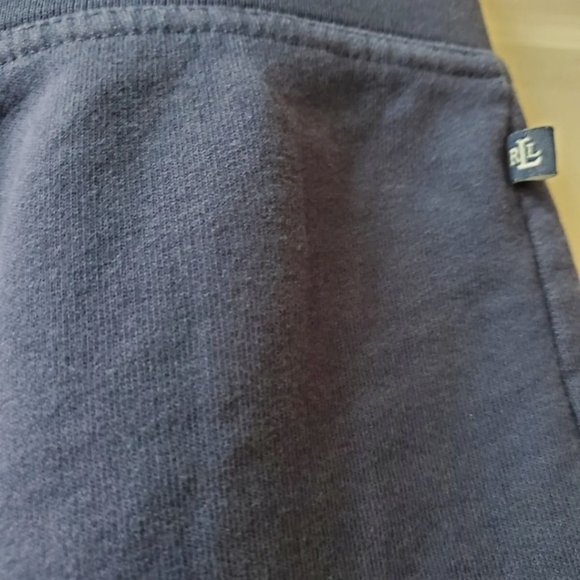 Ralph Lauren Navy Terry Knit Shorts - Picture 6 of 6